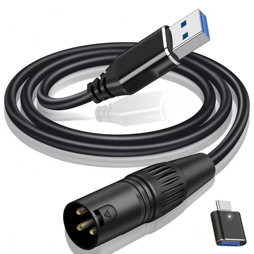 Meeki cavo audio usb xlr - a,